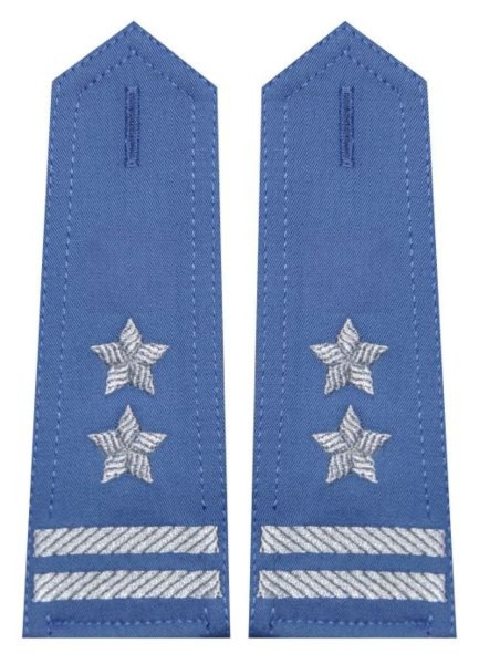 Pagony niebieskie do koszuli Służby Więziennej - podpułkownik