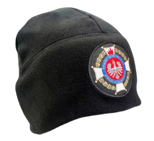 Czapka polarowa z logo OSP - czarna