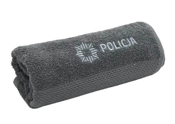 Ręcznik frotte policyjny - popielaty 50 x 90 cm