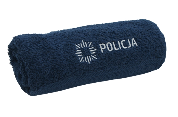 Ręcznik frotte policyjny - granatowy 50 x 90 cm