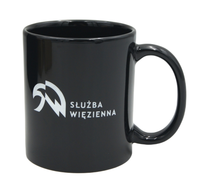 Kubek czarny z logo SW