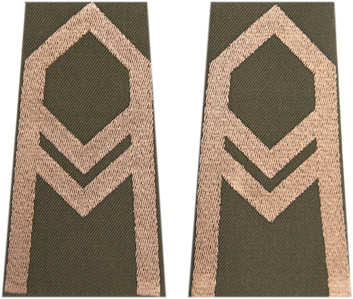 Pochewki khaki - starszy wachmistrz kawalerii ochotniczej