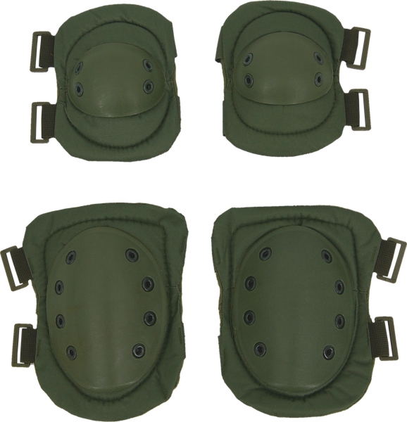 Ochraniacze na łokcie i kolana - oliwkowe
