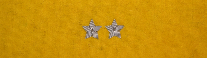 Otok żółty do rogatywki Wojska Polskiego - starszy chorąży, podporucznik, podpułkownik