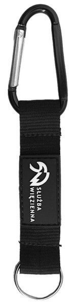 Krótka smycz do kluczy z karabinkiem - Służba Więzienna