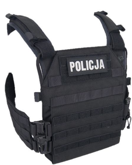 Kamizelka Plate Carrier, Warmen - czarna z klamrami ROC