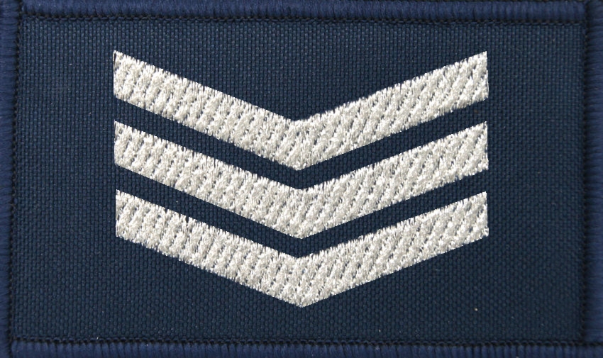 Dystynkcja granatowa Policji, mała - sierżant sztabowy