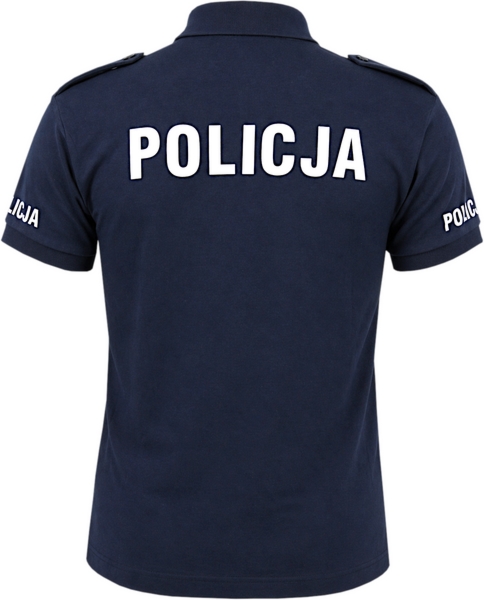 Koszulka polo granatowa Policji - męska