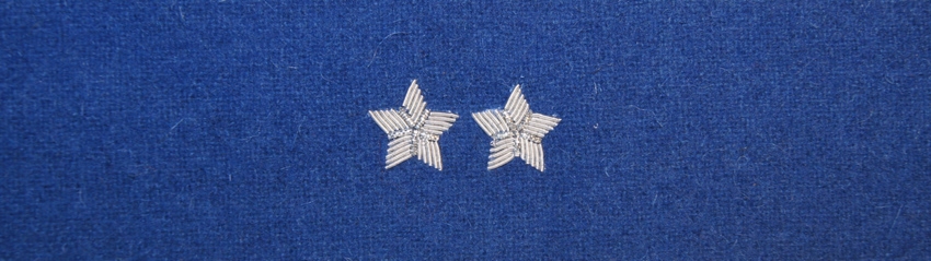 Otok chabrowy do rogatywki Wojska Polskiego - starszy chorąży, podporucznik, podpułkownik