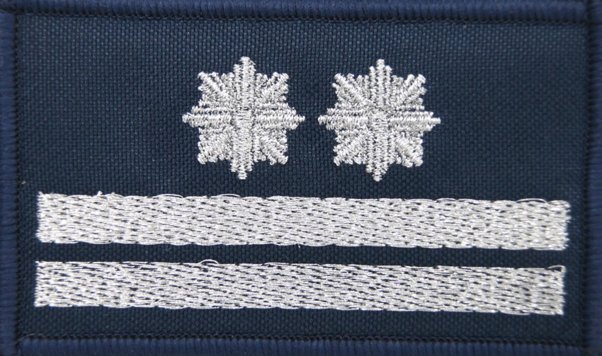 Dystynkcja granatowa Policji, mała - młodszy inspektor