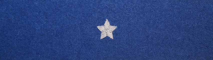 Otok chabrowy do rogatywki Wojska Polskiego - chorąży, major