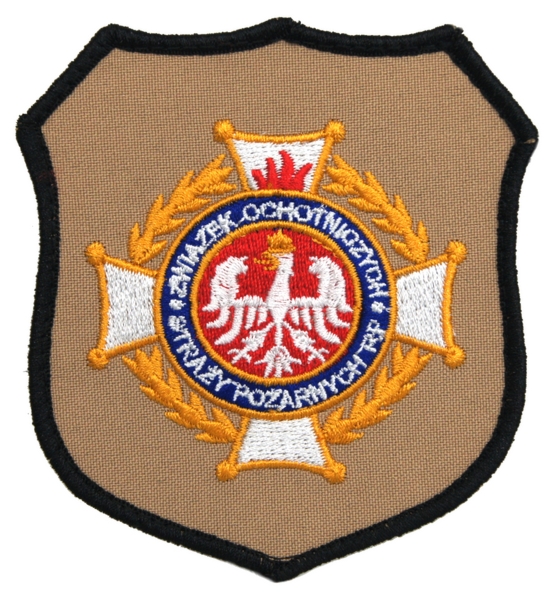 Emblemat naramienny do ubrania specjalnego GOLD - OSP - wzór I