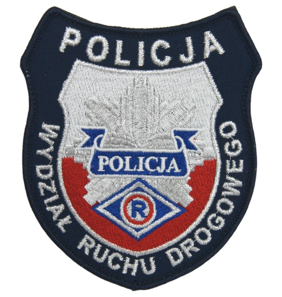 Emblemat Policji - Wydział Ruchu Drogowego (gwiazda)