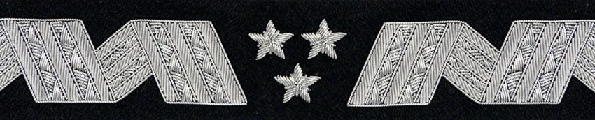 Otok generalski, czarny do czapki Sił Powietrznych - generał broni