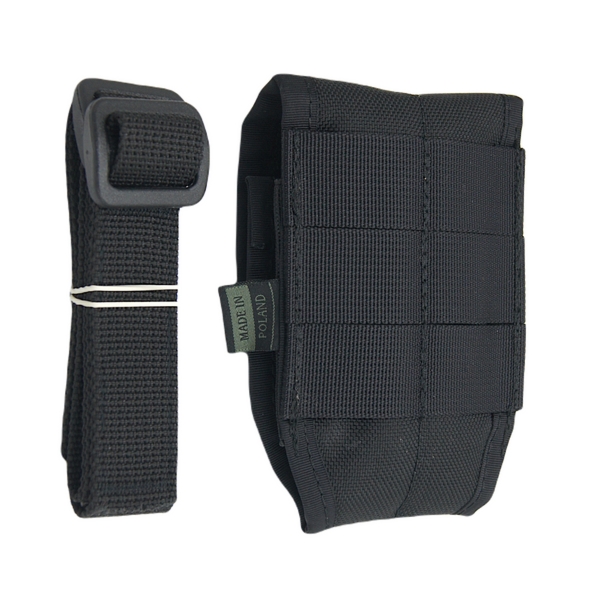 Kabura niskoprofilowa na kajdanki - czarna