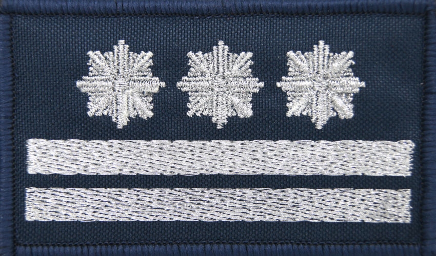 Dystynkcja granatowa Policji, mała - inspektor