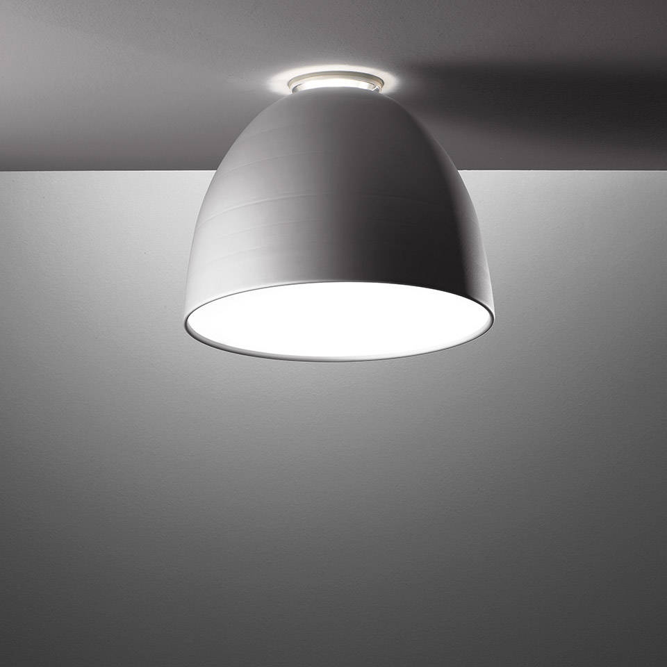 Artemide :: Lampa sufitowa / plafon Nur mini szara śr. 36 cm