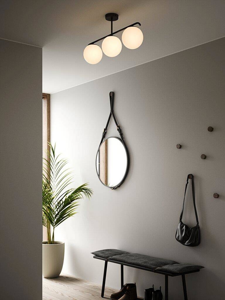 Nordlux :: Lampa sufitowa / plafon Grant czarna szer. 69 cm