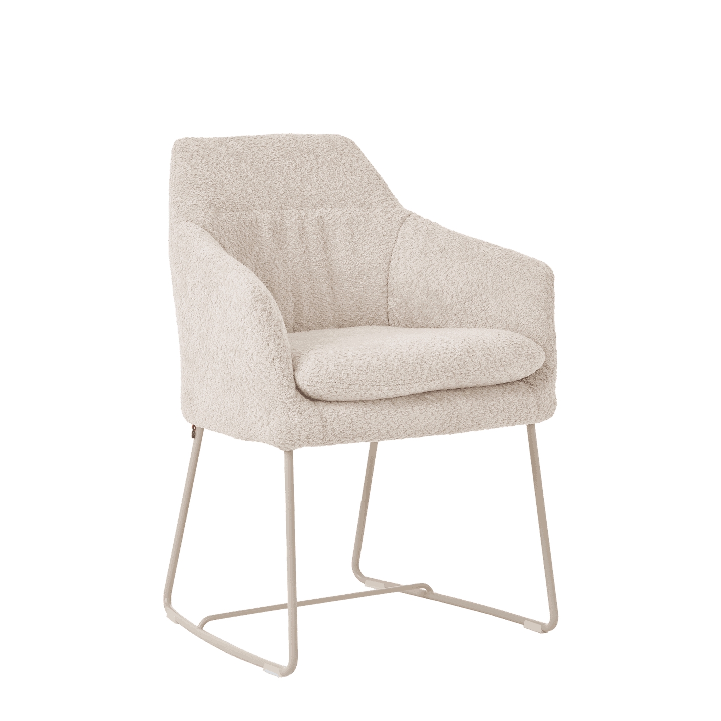 Mobitec :: Krzesło tapicerowane Saga C04 beżowe z podłokietnikami szer. 62 cm