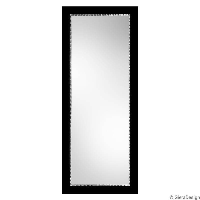 GieraDesign :: Lustro do przedpokoju Bracelet SQ II prostokątne czarne 55x150 cm