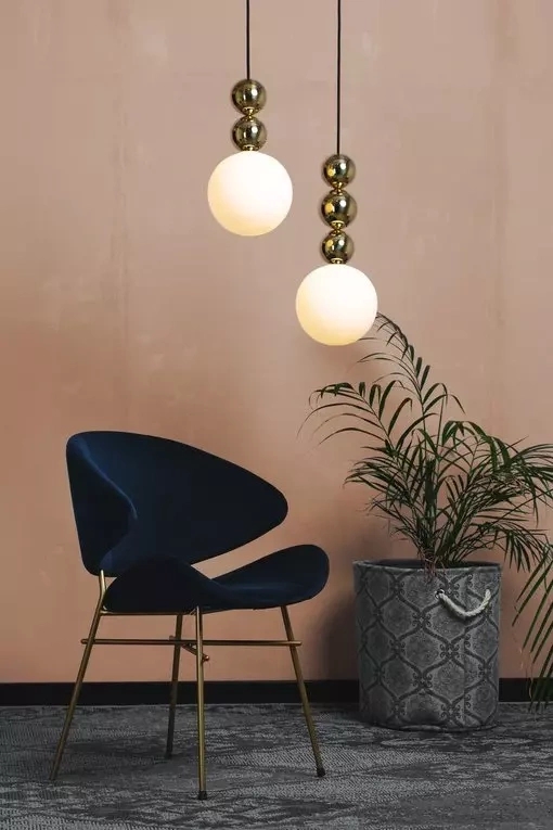 LOFTLIGHT :: Lampa wisząca Bola Bola 3 srebrno-złota wys. 27 cm