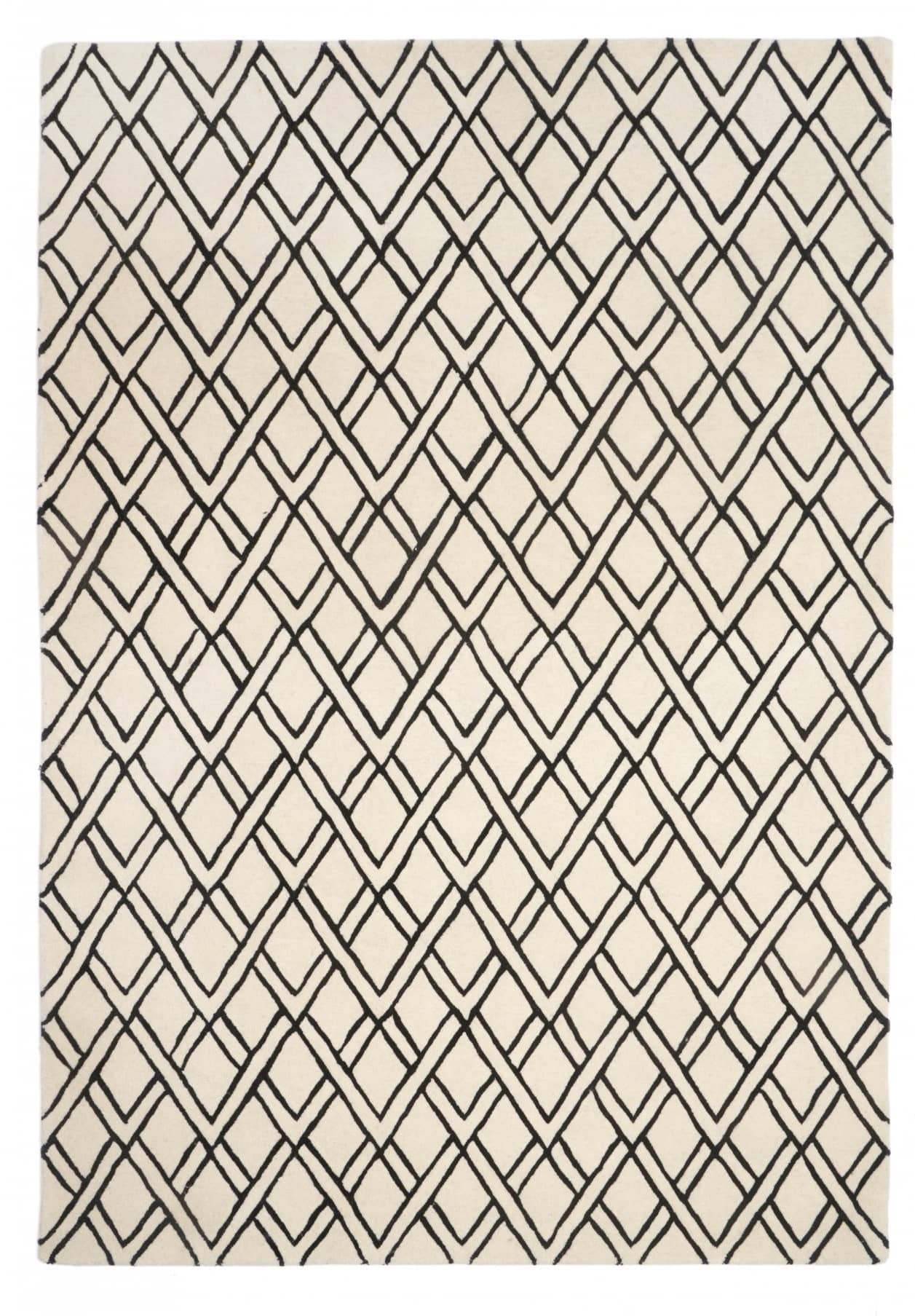 Carpet Decor :: Dywan Brooklyn biało-czarny ręczne wykonanie