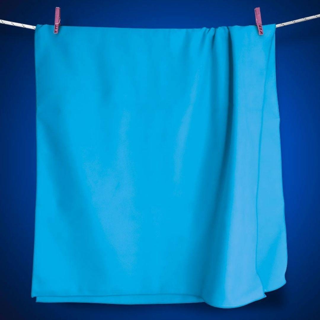 Image of Ręcznik do morsowania szybkoschnący dwustronny Dr.Bacty 70x140 - niebieski
