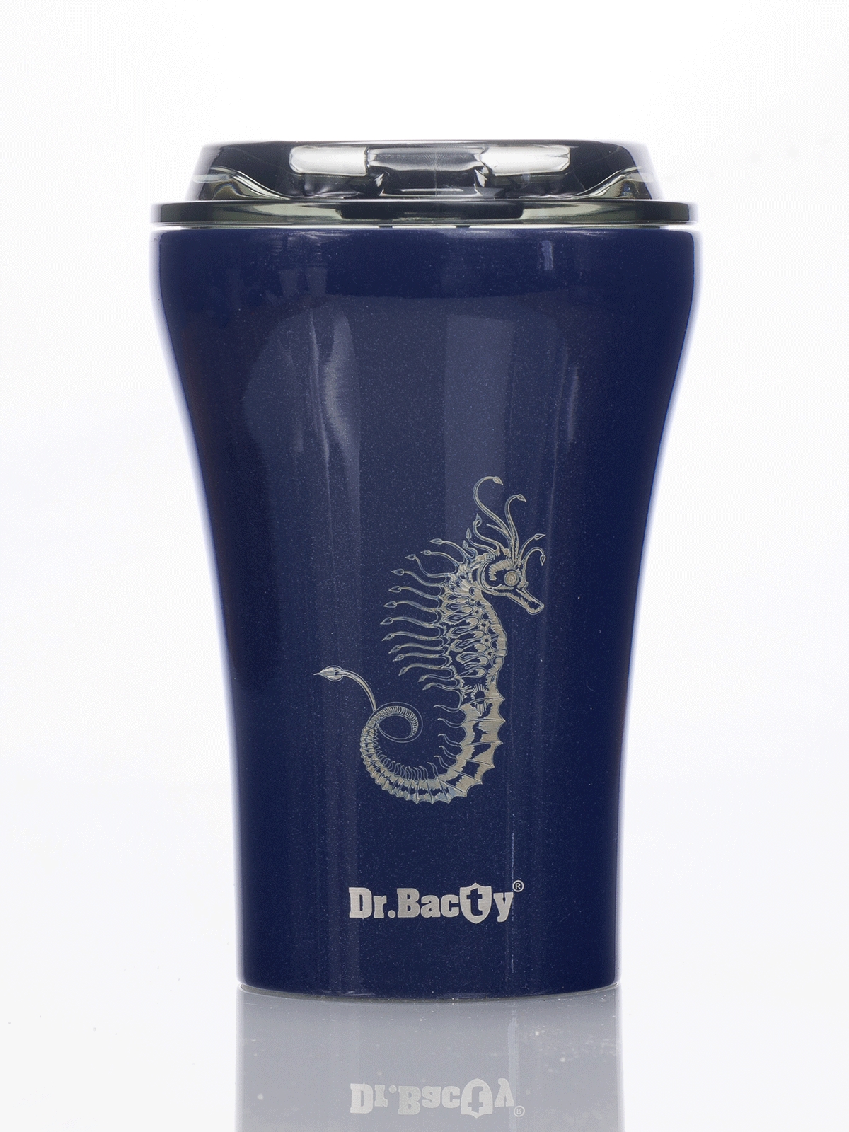 Image of Kubek do kawy Dr.Bacty Apollo 227 ml - Seahorse - granatowy