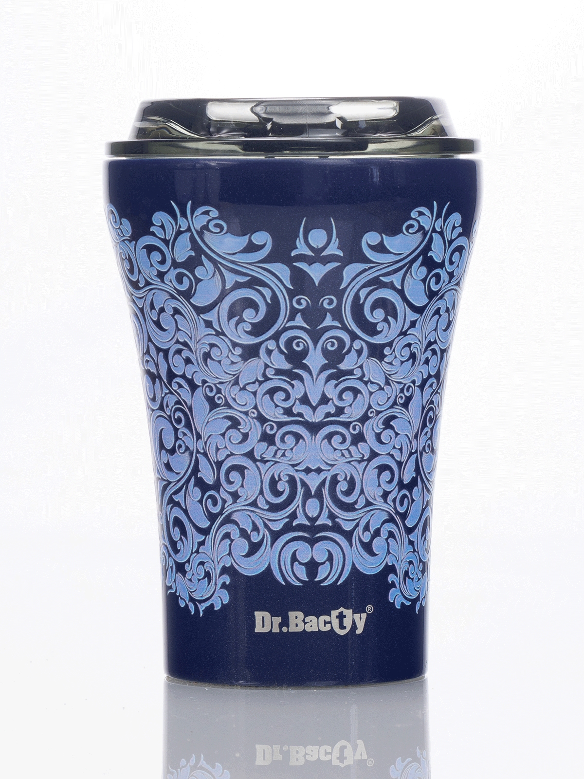 Image of Kubek termiczny do kawy z powłoką ceramiczną Dr.Bacty Apollo - 227 ml - niebieski - Glamour Blue