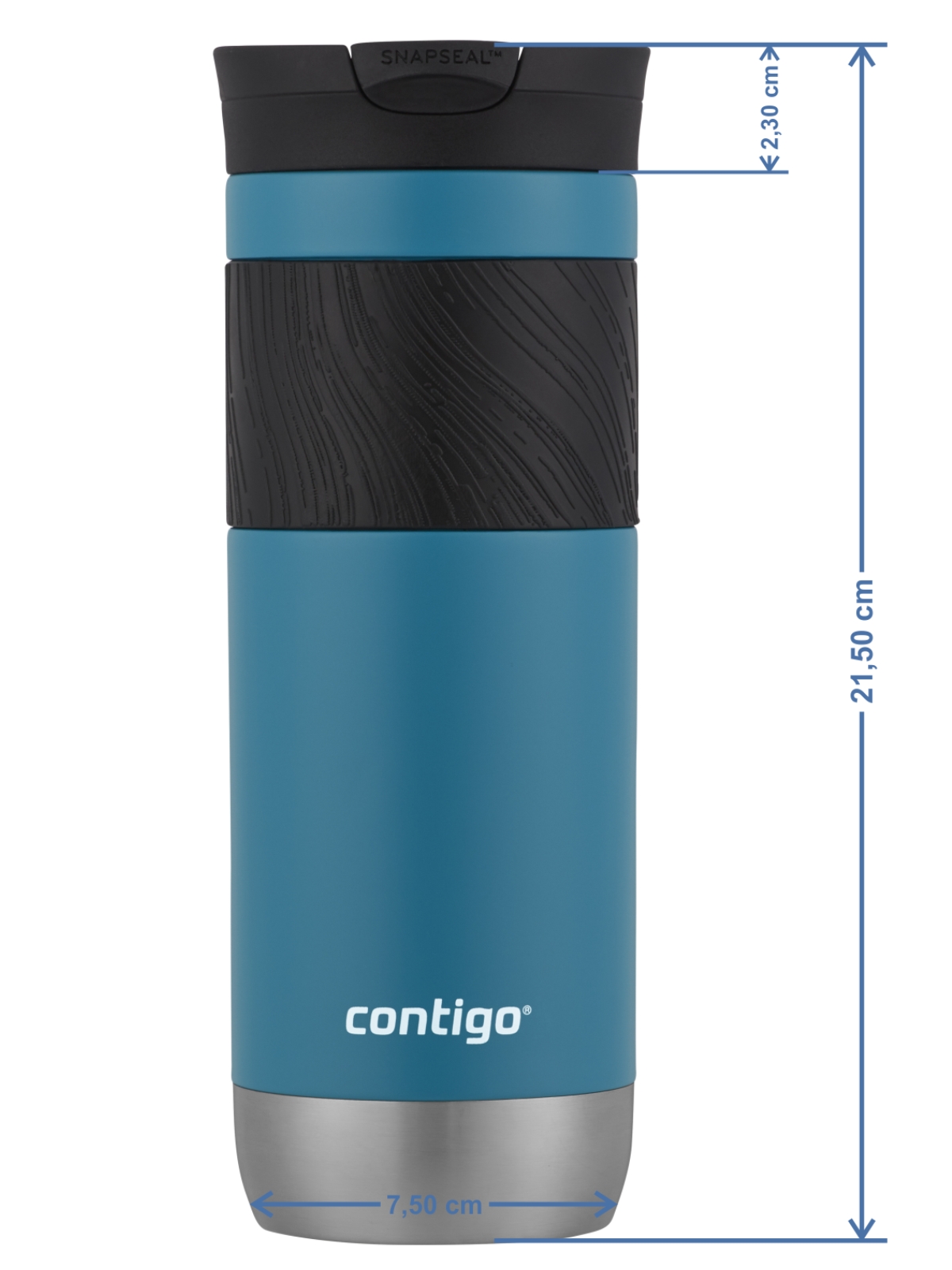 Image of Kubek termiczny Contigo Byron 2.0 590ml - Niebieski Mat