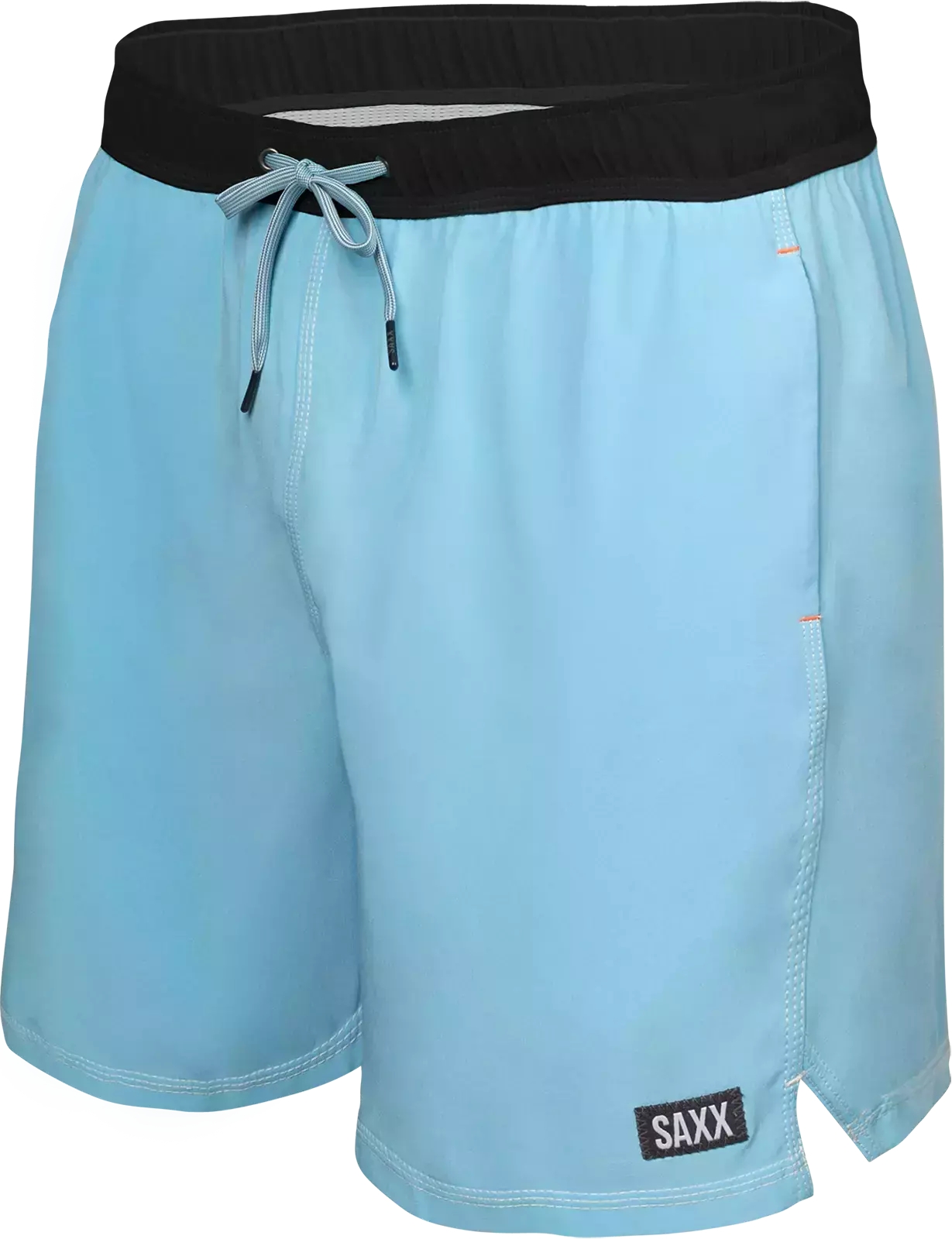 Image of Szorty kąpielowe męskie z kieszeniami 2w1 SAXX OH BUOY krótkie - niebieskie