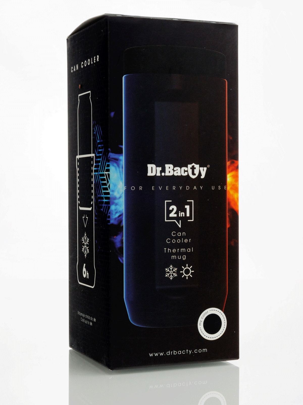 Image of Kubek termiczny Dr.Bacty Notus 360 ml - Z ośmiornicą - granatowy