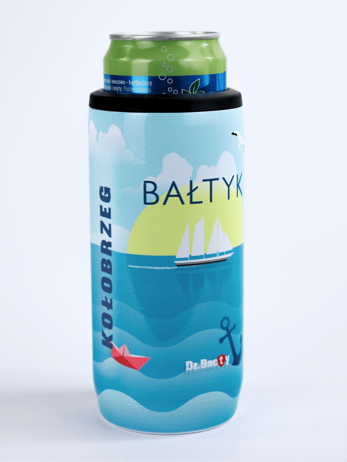 Image of Cooler na puszkę Dr.Bacty Notus 360 ml - Kołobrzeg - biały