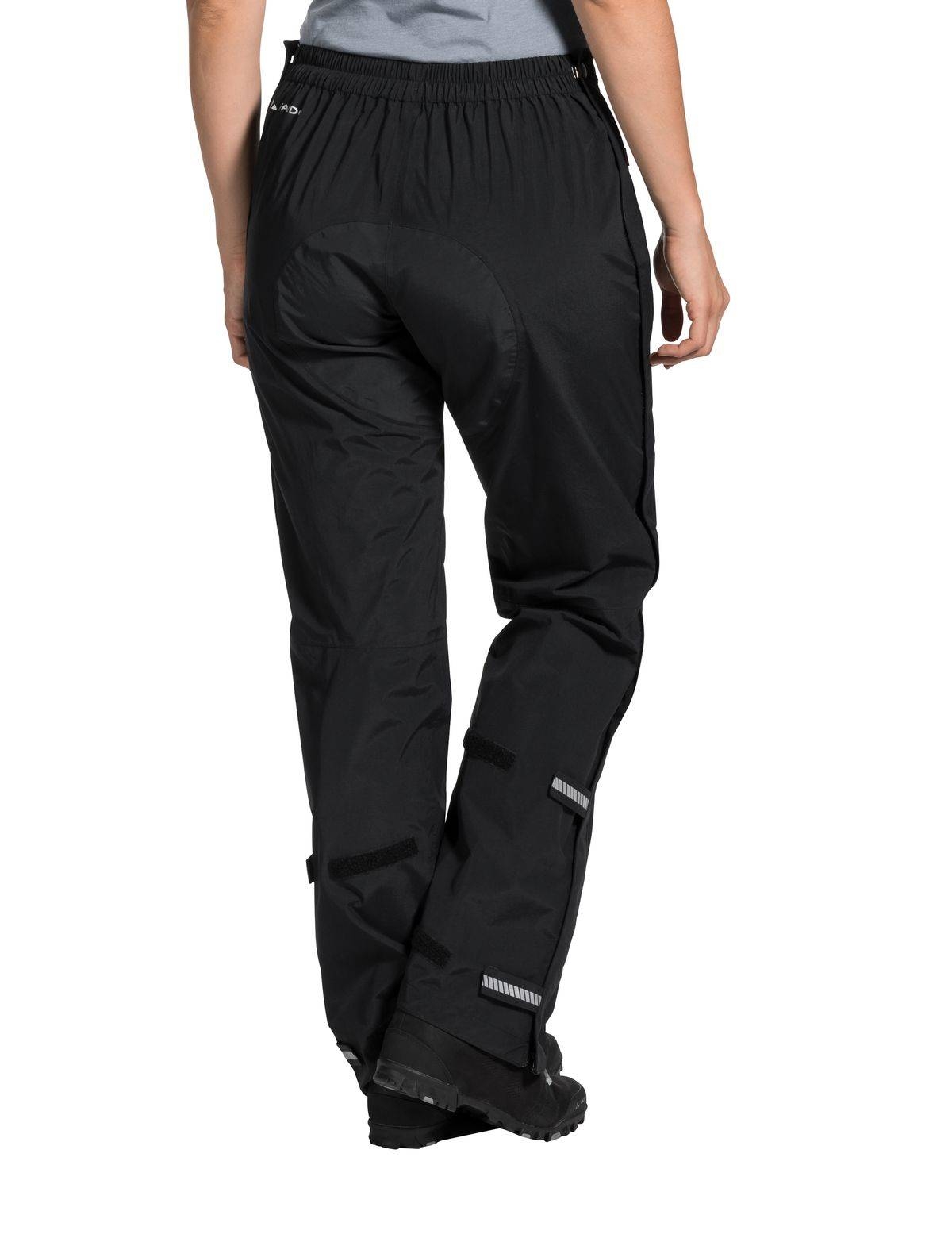 Image of Spodnie przeciwdeszczowe damskie Vaude Yaras Rain Zip III - czarne