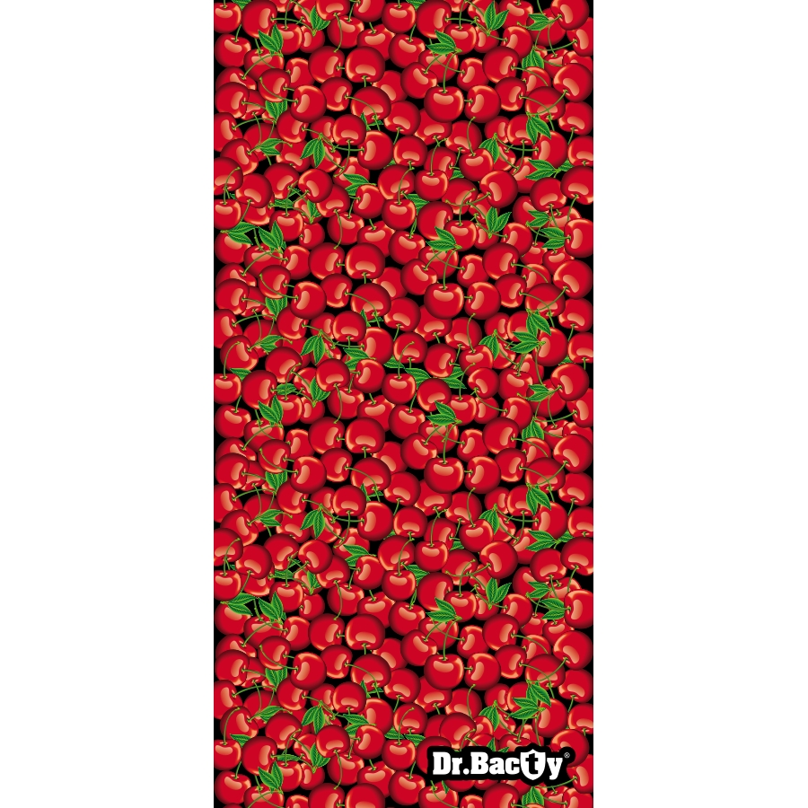 Image of Ręcznik dla dzieci z powłoką antybakteryjną dwustronny Dr.Bacty - Cherry - 60x130