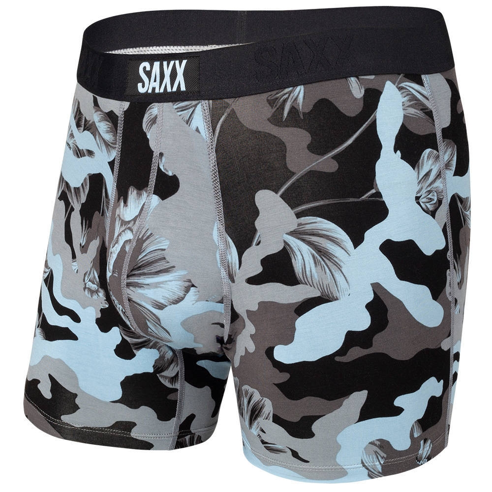 Image of Bokserki męskie szybkoschnące SAXX VIBE Boxer Brief moro - niebieskie