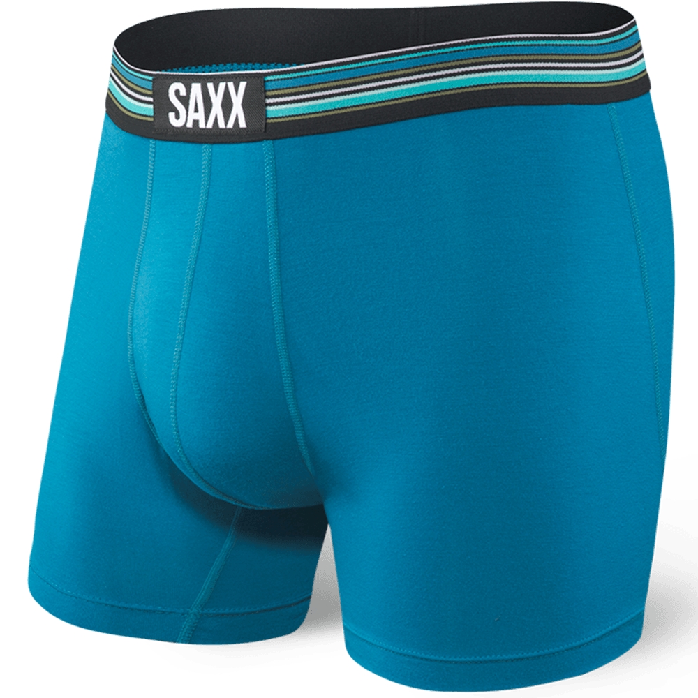 Image of Bokserki męskie szybkoschnące SAXX VIBE Boxer Brief - niebieskie