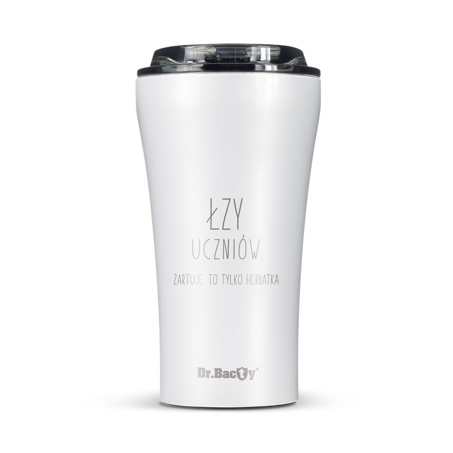Kubek termiczny na kawę Dr.Bacty Apollo 2.0 - 360  ml - Dla nauczyciela - Glossy White