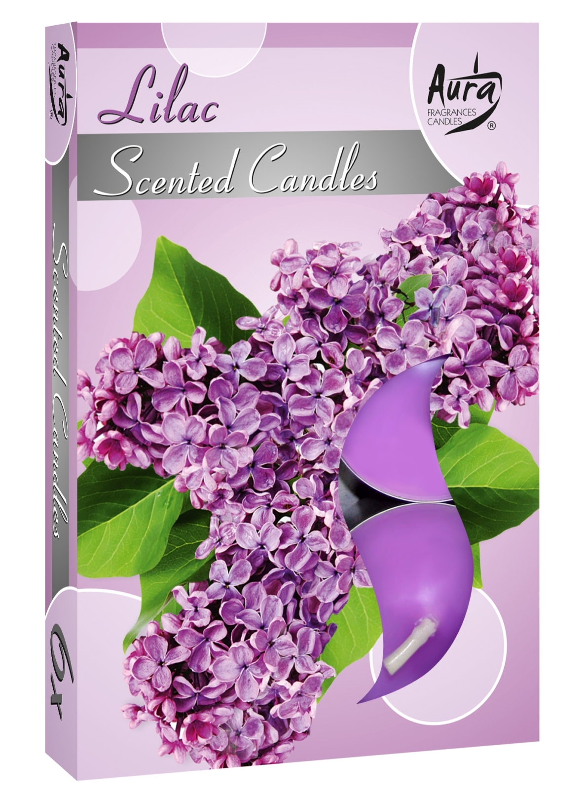 Bispol, Lilac, podgrzewacze zapachowe, 6 sztuk