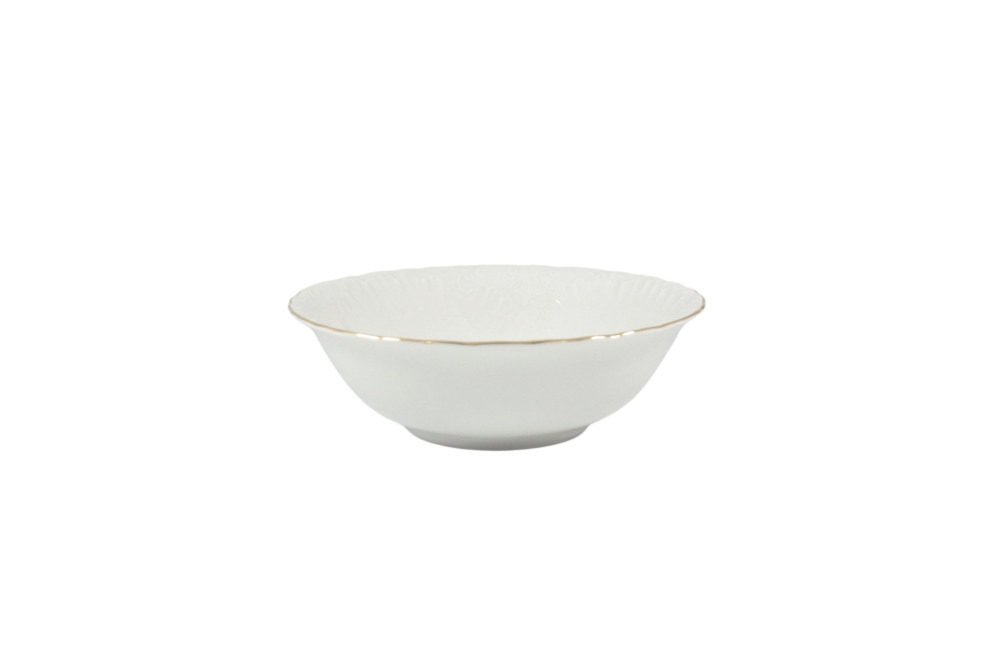 Salaterka okrągła 17 cm - 3604 ROCOCO Złoty pasek