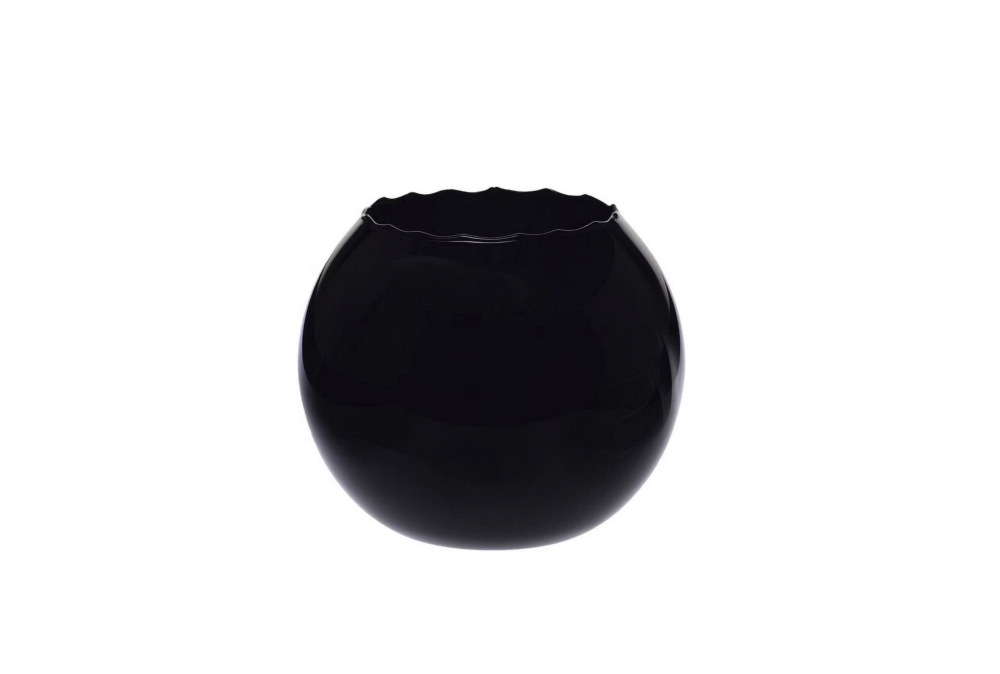 Wazon optyk pionowy 15,5 cm - Home&Living / Czarny (D059)