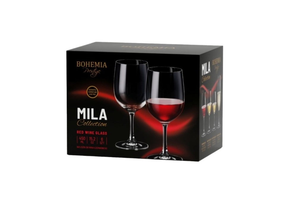 Kieliszki do wina 450 ml / 6 szt. - Mila (963453)