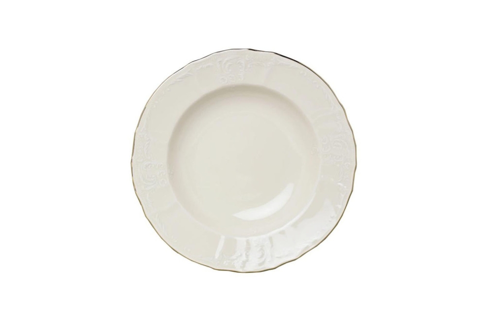 Talerz głęboki 23 cm - Bernadotte Ivory Gold (207513)