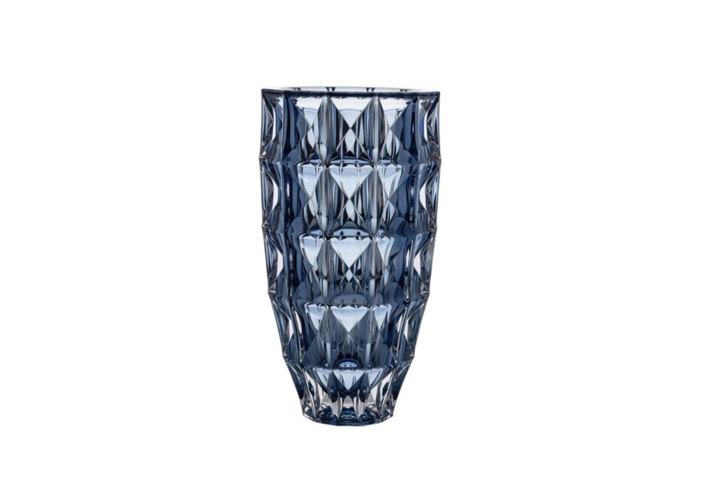 Wazon kryształowy 28 cm - DIAMOND Smokey Blue (115003)