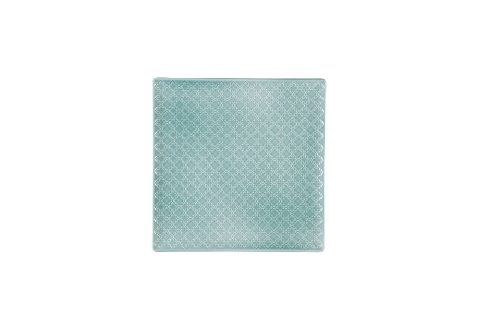 Talerz płytki / kwadratowy 20,5 cm - K50E MARRAKESZ (zielony)