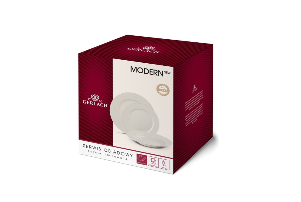 Zestaw talerzy dla 6 os�b / 18 cz�ci - Modern Ivory (112A)