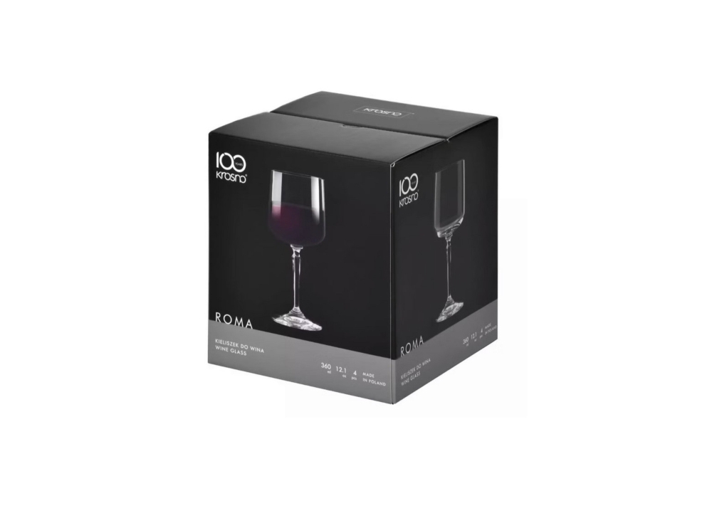 Kieliszki do wina 360 ml / 4 szt. - Roma (C978)