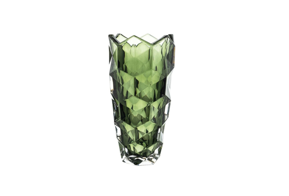 Wazon kryształowy 28 cm - Lunar Smokey Green (836274)