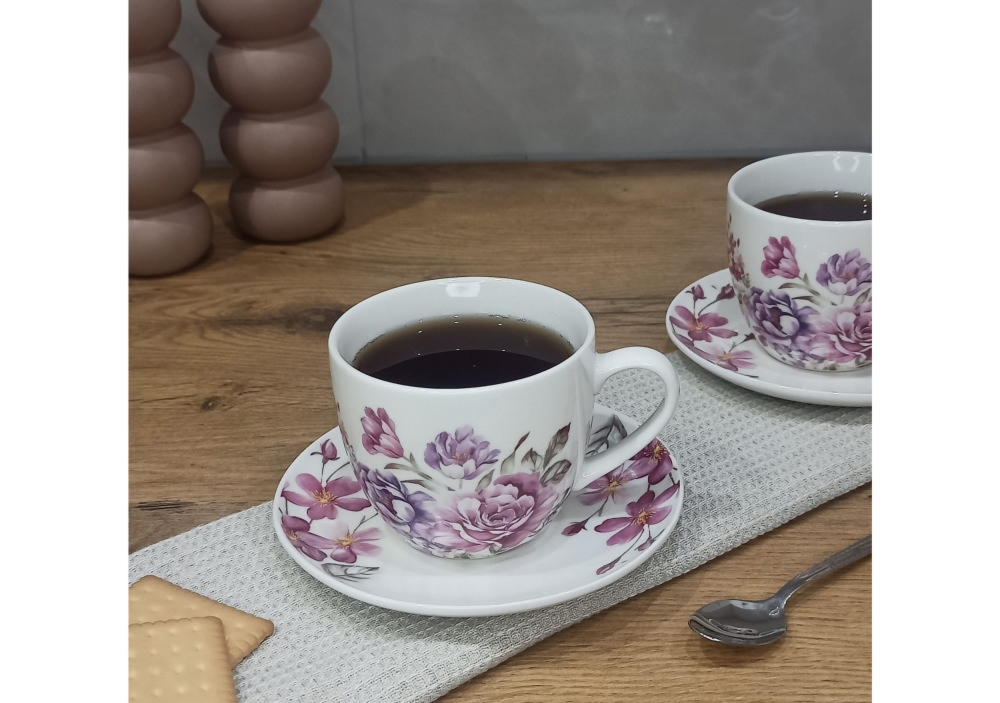 Filiżanki 250 ml ze spodkiem 2 szt. / CR2-97