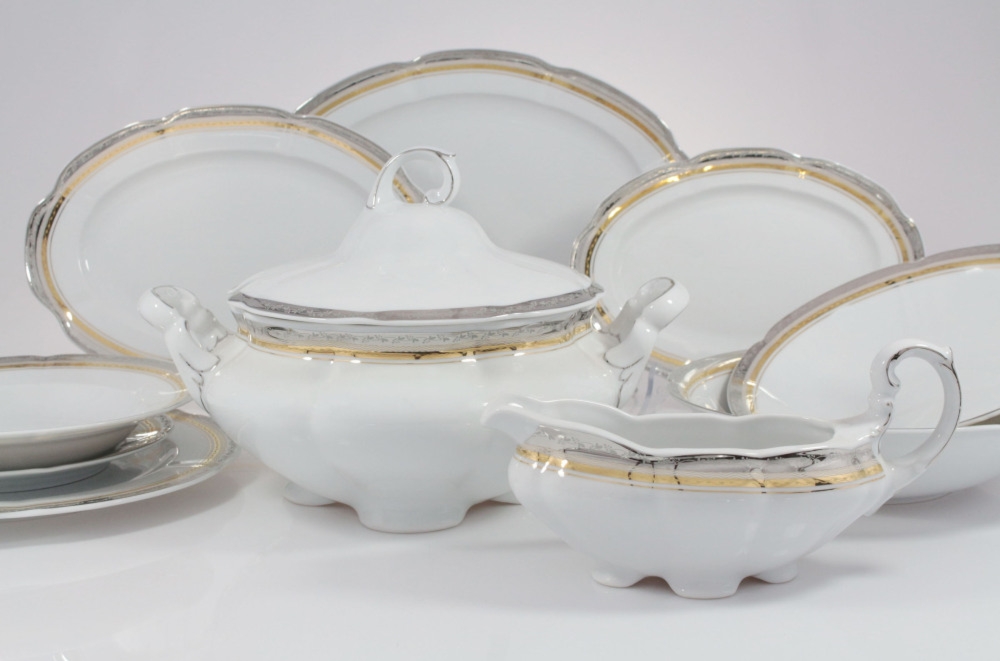 Serwis obiadowy dla 6 os./ 25 części - E551 BOLERO Princess + Zestaw do kawy dla 6 os./ 21 części - E551 BOLERO Princess